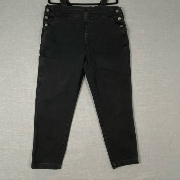 Old Navy Black Overalls Classic Denim Style - Picture 5 of 12